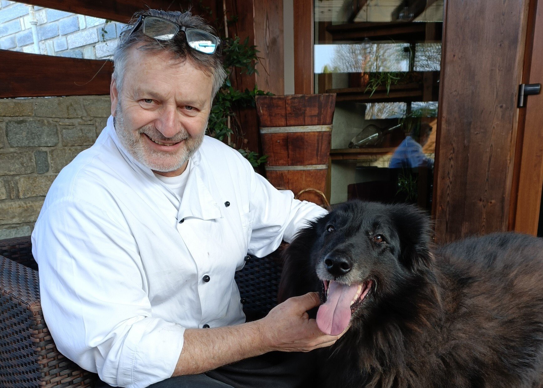 mario con il suo cane
