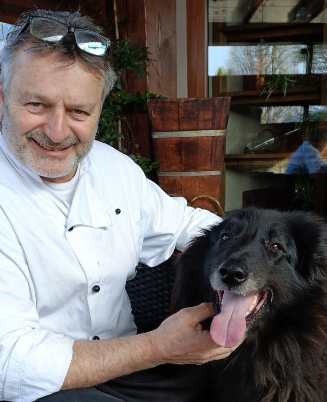 mario con il suo cane