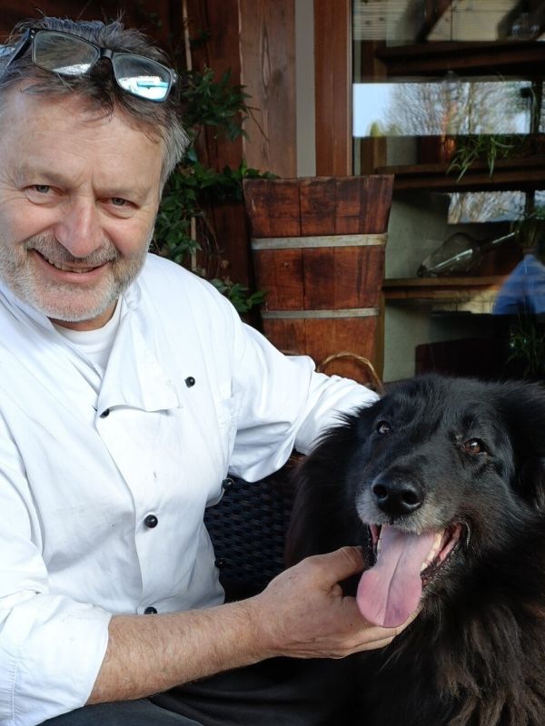 mario con il suo cane