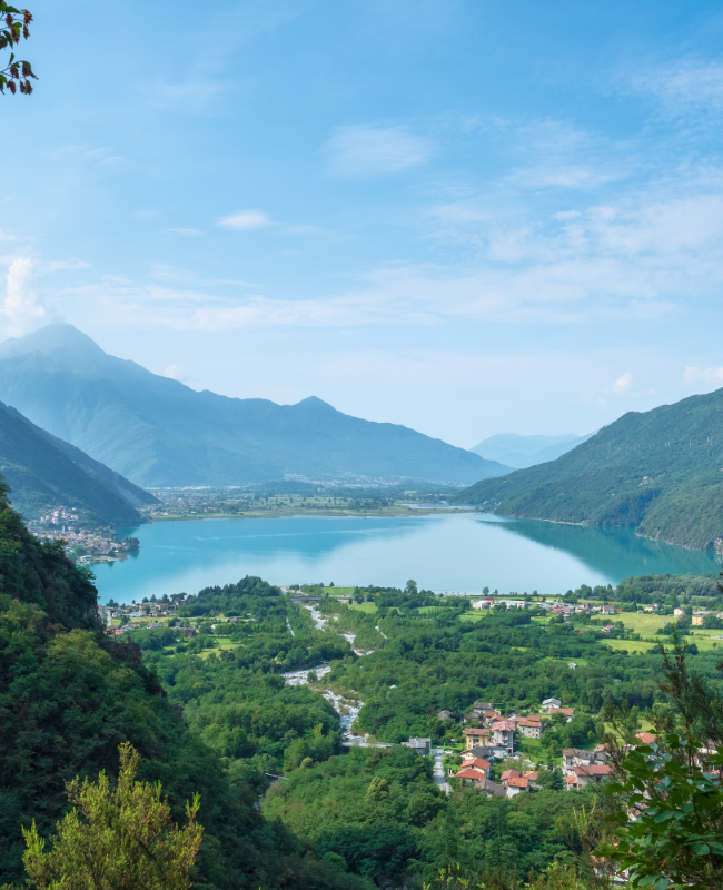 lago di novate dall'alto